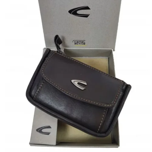 Skórzane etui na klucze Camel Active w oryginalnym pudełku prezentowym / Camel Active leather key case in original gift box